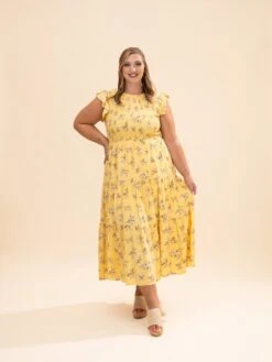 Floral Print Ruffle Smocked Flowy Summer Dress | S-XL -Discount Divas Shop f5385b183357b389d7ad7acf3dbfef54