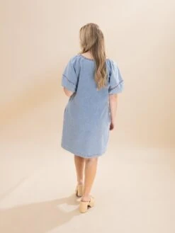 Denim Raglan Short Sleeve Dress| S-L Americana 5 Denim Raglan Short Sleeve Dress| S-L Americana -Discount Divas Shop f577e87acbc1b69751afd792fbe2978c