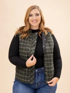 STACCATO Mock Neck Plaid Puffer Vest | S-XL 14 STACCATO Mock Neck Plaid Puffer Vest | S-XL -Discount Divas Shop f5a3098cca184d8c01b27ece8aecdb0e