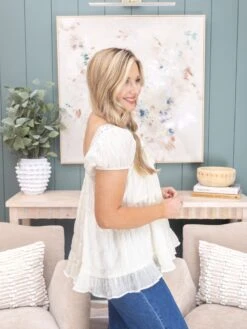 Textured Woven Square Neck Baby Doll Top | S-L -Discount Divas Shop f5b6e28bbdc70a466e4d0e2442190ae6