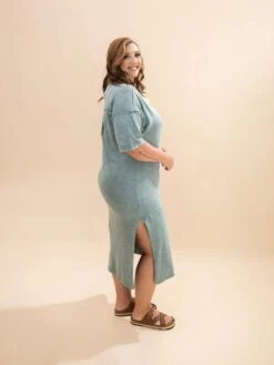 Mineral Wash Casual Comfy Midi Dress | S-L -Discount Divas Shop f5e0c3889c1d69734bcb94039e0dfbda