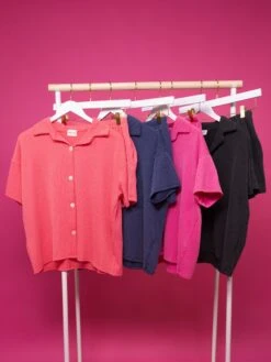 Everyday Comfy Rib Button Down Top | S - 3XL Set W/ Sku50669 -Discount Divas Shop f6362f993d673e92e79158393434c694