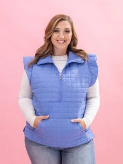 Quilted Puffer 1/4 Zip Pullover By DD Design | S-3XL -Discount Divas Shop f6c3d94128462f1ded35bd95c3e85b99