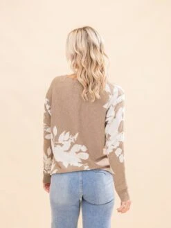 STACCATO Floral Jacquard Sweater | S-XL Back To School -Discount Divas Shop f6edec4be0e98e2a566d76fe8a9e42df
