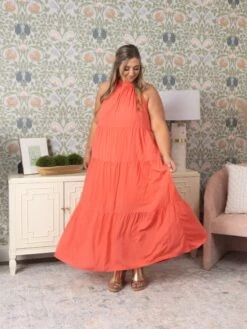 Tiered Halter Neck Maxi Dress | S-3X -Discount Divas Shop f7470fb4381c00fb00d5d48811749b28