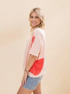 Flower Patch Color Block Mineral Wash Knit Top | S-L -Discount Divas Shop f75a163b508b2fde3b71d6361e7de4cb