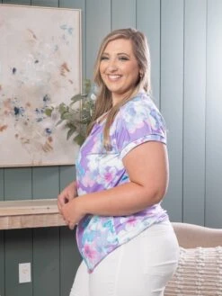 Dolman Short Sleeve Print Top | S - 3X -Discount Divas Shop f7835cd009e5b5767887304c003aef74