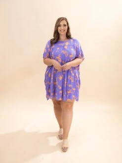 Drop Shoulder Printed Dress W/ Pockets | S - L -Discount Divas Shop f7e47b7b69e2fc46070b1d1e3ec3674a