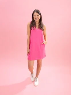 Luxe Scuba V-Neck Sleeveless Dress By DD Design | S - 3XL -Discount Divas Shop f7eaffbc4982334ab76d16b11004d097