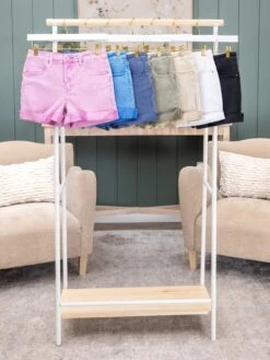 Zenana 5 Pocket Cuffed 5-Pocket Colored Denim Shorts | S - L -Discount Divas Shop f8599494ec3739b77a8329ad24e74b21