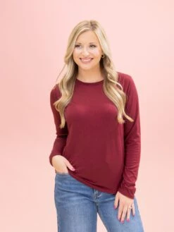 Long Sleeve Essential Tee By DD Design | S-3XL*Final Sale* -Discount Divas Shop f88e8d86f6dfdc05f95f554450613e7f