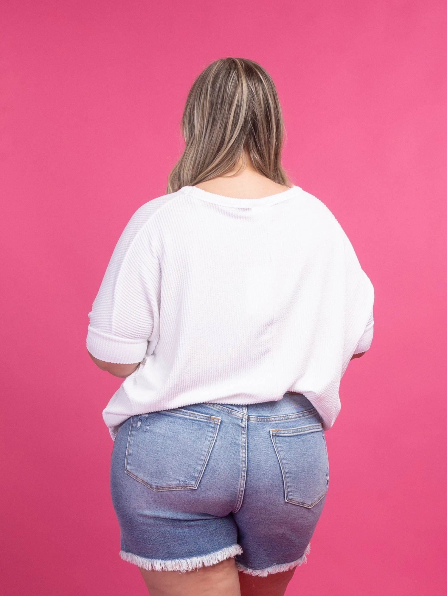 Judy Blue High Waist Magic Destroy Button Fly Cut Off Shorts | S-3X 3 Judy Blue High Waist Magic Destroy Button Fly Cut Off Shorts | S-3X - Image 3