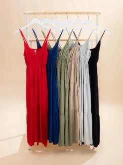 Zenana Woven Tiered Cami Midi Dress | S - L *Final Sale* -Discount Divas Shop fa289550ed3941b249727c26dd56242c