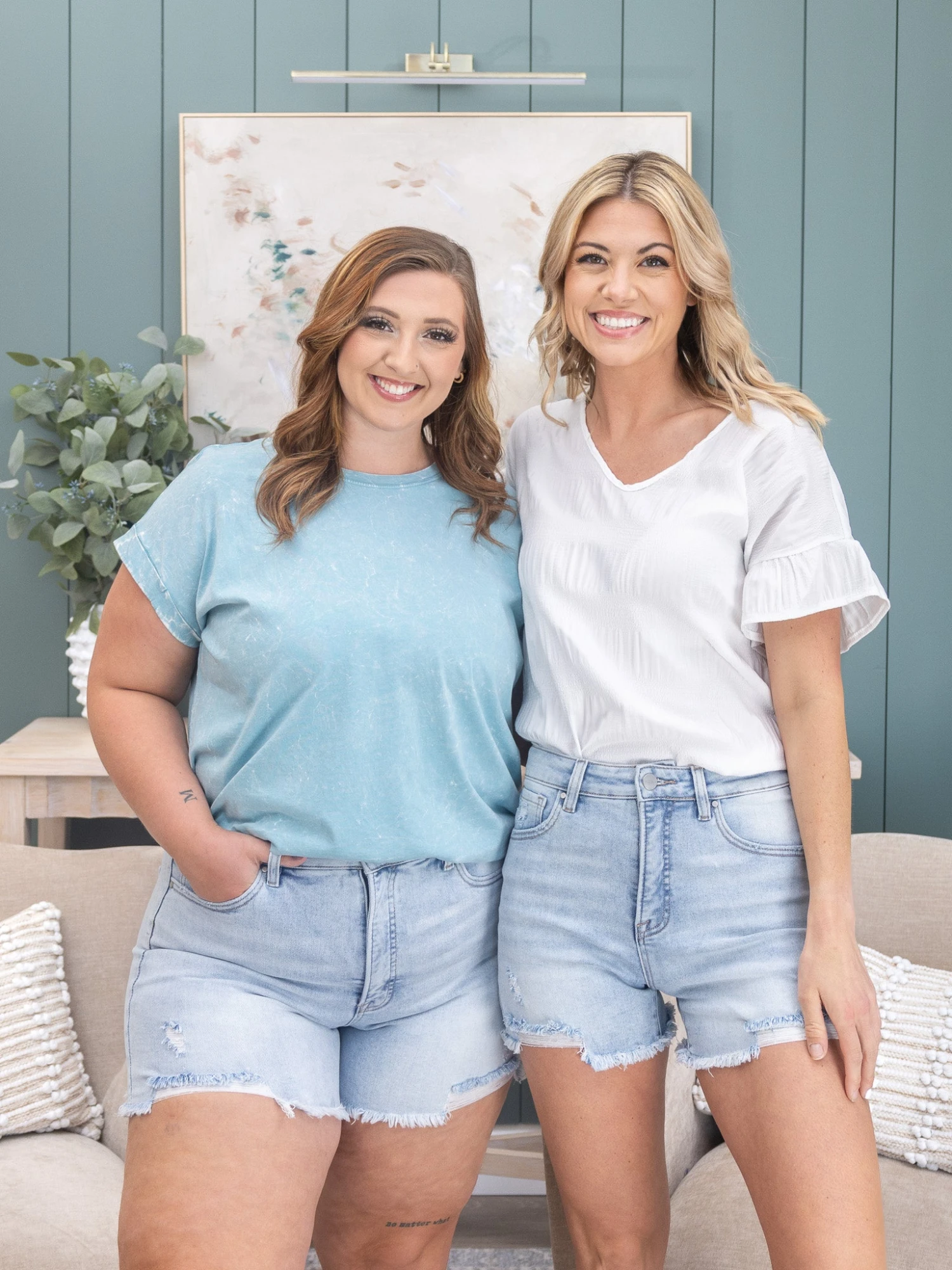 Risen High Rise Distressed Shorts | S-XL 1 Risen High Rise Distressed Shorts | S-XL