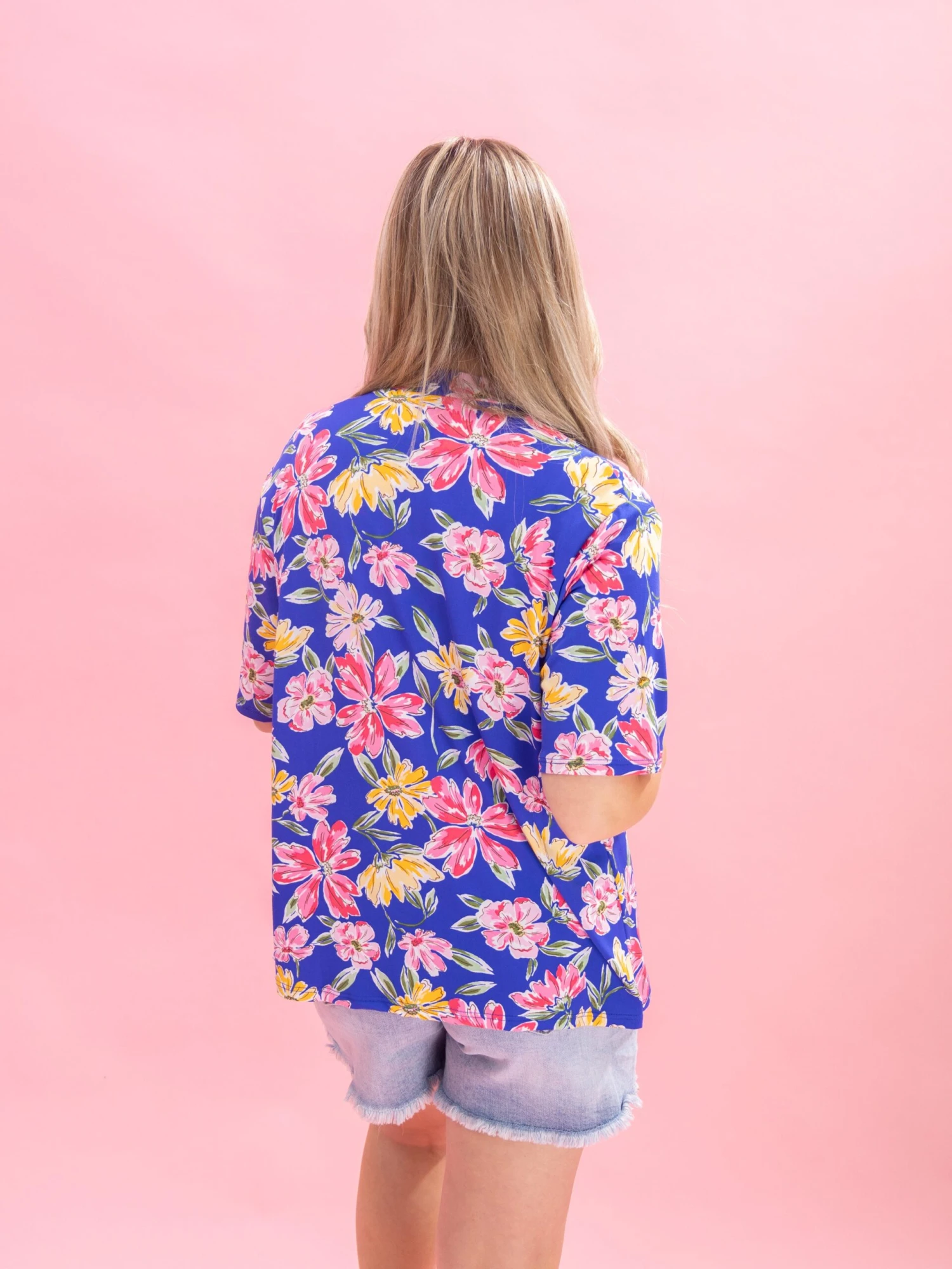 Floral Print Short Sleeve Cardigan By DD Design | S-3XL 12 Floral Print Short Sleeve Cardigan By DD Design | S-3XL - Image 12