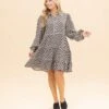 Long Sleeve Collared Dress | S-L