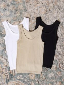 Zenana Rayon/Span 2 Way Neckline Washed Ribbed Tank Top | S/M-L/XL -Discount Divas Shop fccf3589d02fde076b50aa68988cb460