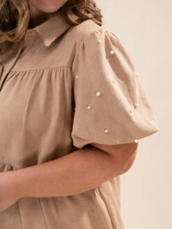 Tiered Puff Sleeve Shirt Dress With Pearl Accents | S-3XL Western 10 Tiered Puff Sleeve Shirt Dress With Pearl Accents | S-3XL Western -Discount Divas Shop fd3a0976bdb6b6266f3824f23f34229a