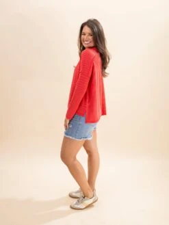 Zenana Raised Rib Exposed Seams Boat Neck Long Sleeve Top -Discount Divas Shop fd3dd5f489a81e17289565078d6d378f