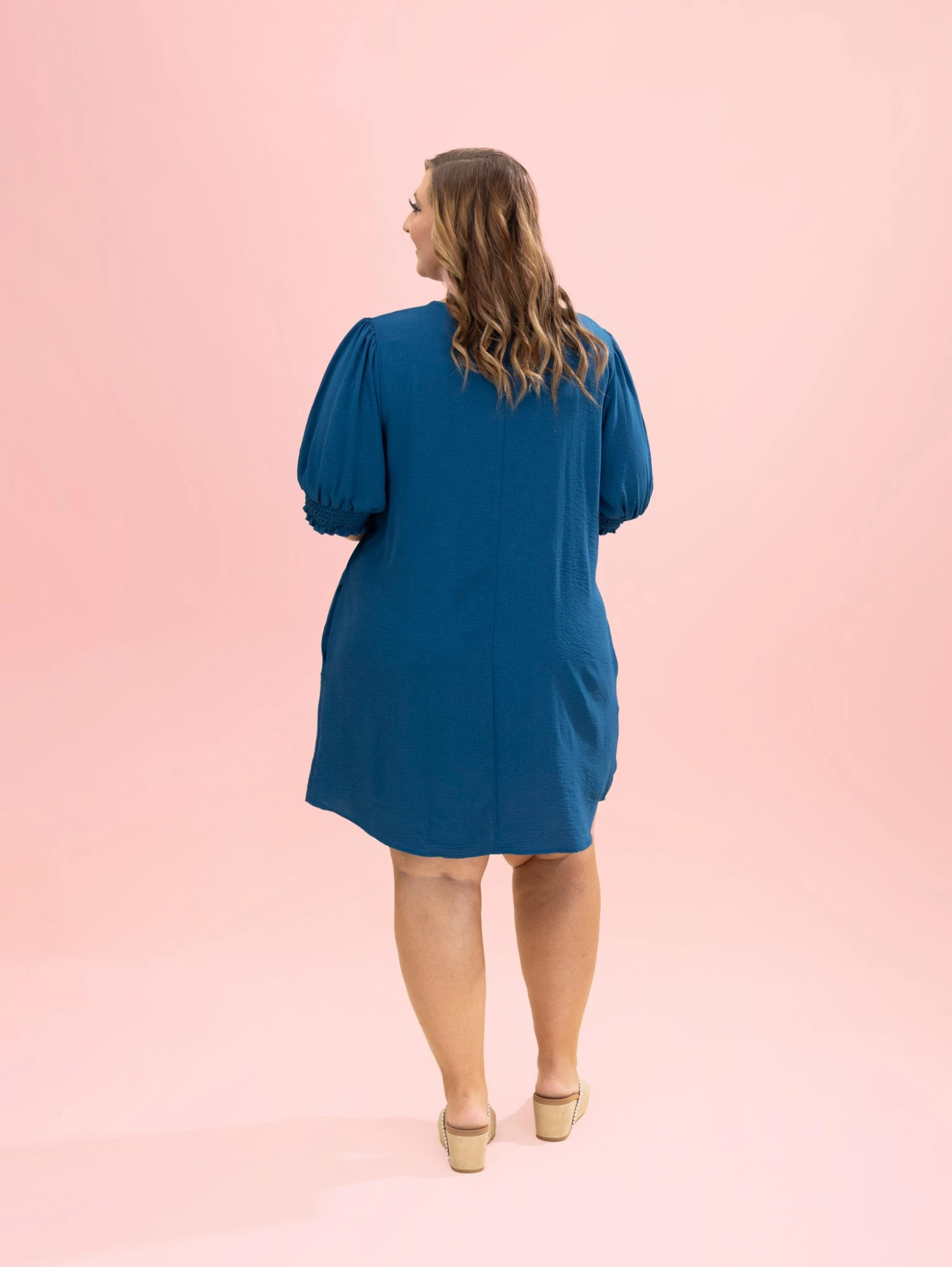 Smocked Sleeves V Neck Airflow Dress By DD Design | S-3XL 9 Smocked Sleeves V Neck Airflow Dress By DD Design | S-3XL - Image 9