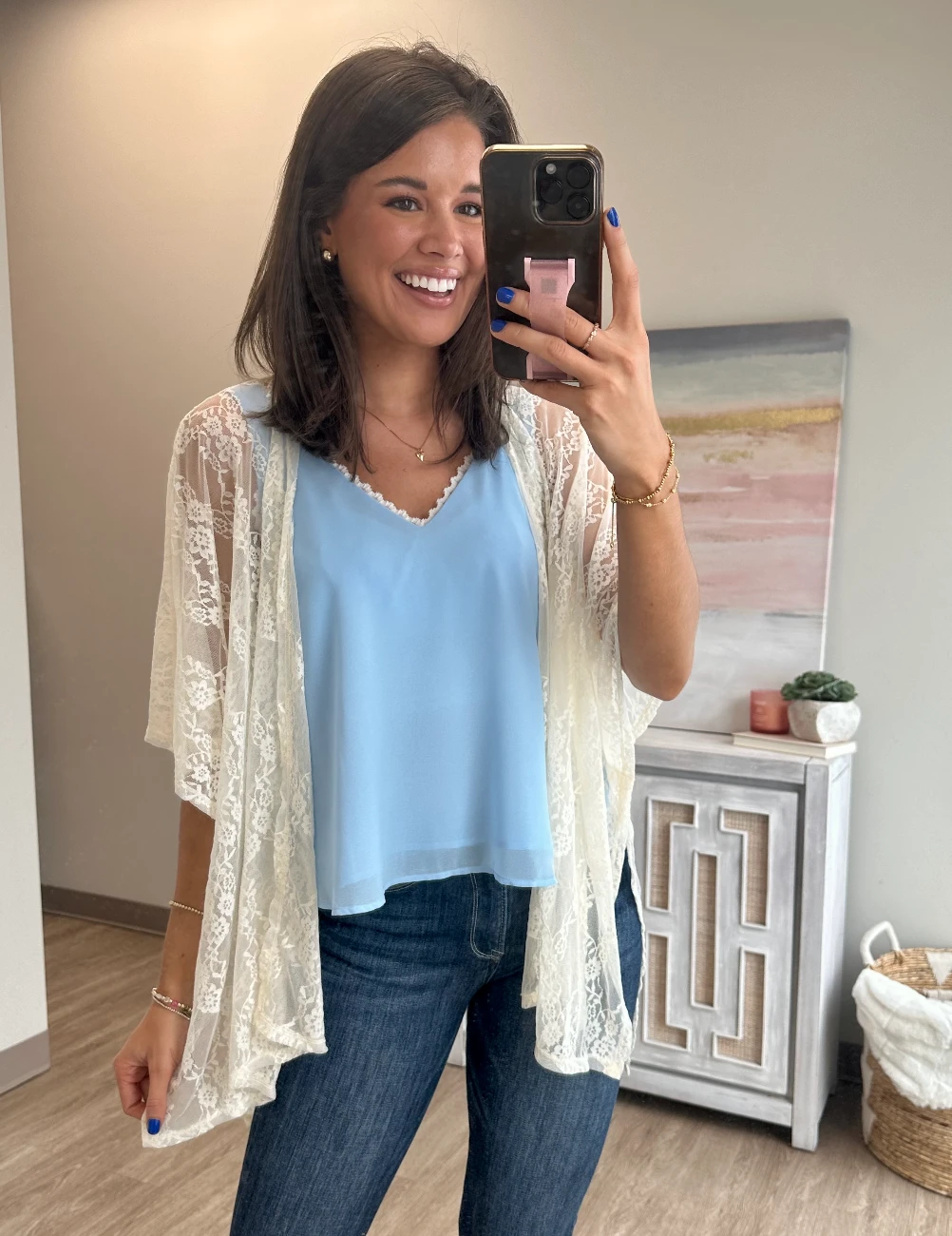 Embroidery Open Front Kimono | S - 3X 7 Embroidery Open Front Kimono | S - 3X - Image 7