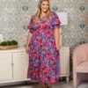 Floral Print Button Bodice Tiered Dress | S-3XL