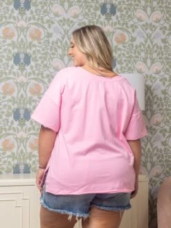 Oversized V-Neck Reversible Short Sleeve Top | S - 3XL Set W/SKU54309 -Discount Divas Shop ff728f672c1a1826dd52552b68922ad6