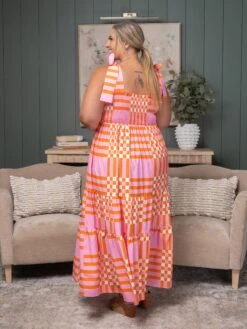 Boho Gingham Tied Strap Smocked Maxi Dress | S - XL -Discount Divas Shop ffa5447d2755ebbc7120e34a6d13ae87