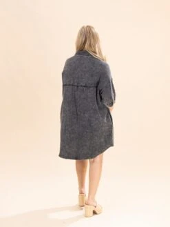 Zenana Washed Double Gauze Button Down Shirt Dress | S-L -Discount Divas Shop ffe50d1c6e987116d0fad8a91d6b2613