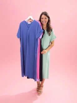 Airflow V-Neck Midi Dress By DD Design | S - 3XL -Discount Divas Shop ffef7bbe8d31244975ab03641806588d