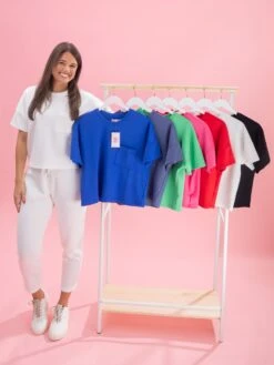 Luxe Scuba Short Sleeve Top By DD Design | S - 3XL