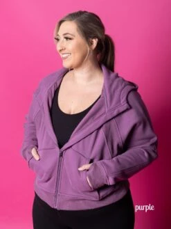 DD Design Luxe Fleece Full Zip Hoodie | S-3X -Discount Divas Shop gZIjHFL8JcbPc1eoxvIAKRNE2mE9DcJzpq2c1P0n