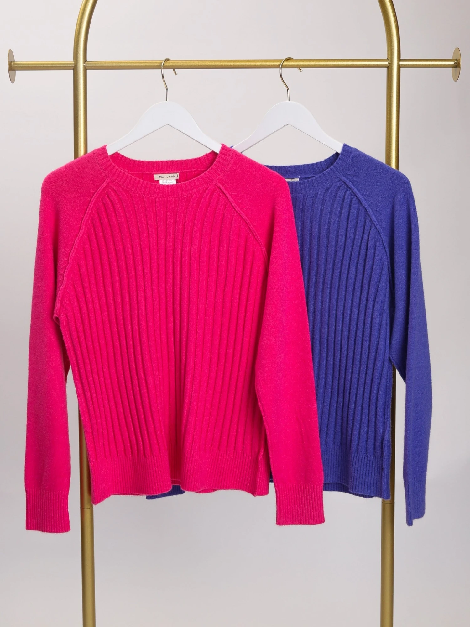 Ribbed Long Sleeve Round Neck Raglan Sweater | S - L *Final Sale* 1 Ribbed Long Sleeve Round Neck Raglan Sweater | S - L *Final Sale*