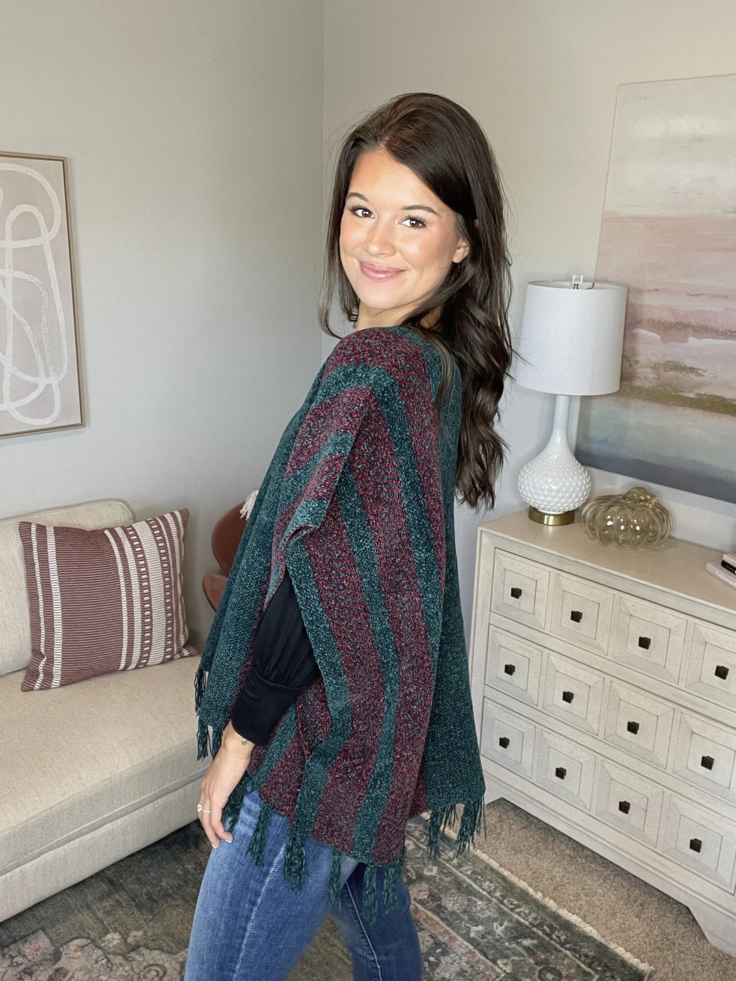 Wish I Knew Poncho Sweater | S-L *Final Sale* 2 Wish I Knew Poncho Sweater | S-L *Final Sale* - Image 2