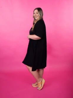 Button Down Drop Shoulder Collared Mini Dress W/ Pockets | S-3X -Discount Divas Shop j2H70Mb7krAN0eVYGURyndl87PorghwEuEigXBFV