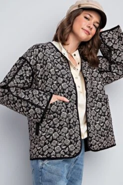 Quilted Print Jacket | S - L Easel