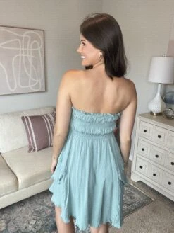 Smocked Ruffle Strapless Mini Dress | S - L -Discount Divas Shop l8w1GQuTl8dyZsRspRYg3lJnu8FOaHNxrwzKngqv