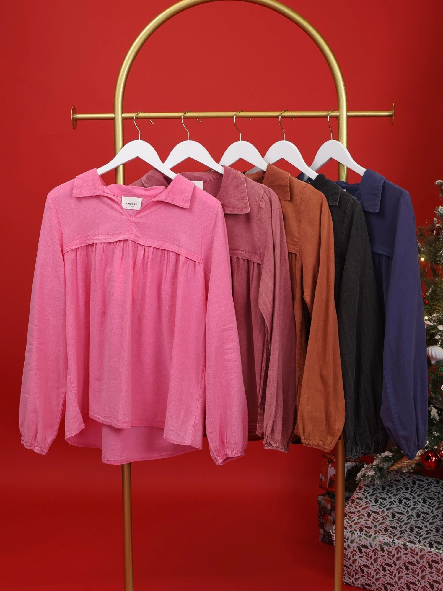 Washed Long Sleeve V Neck Babydoll Top | S-3X 2 Washed Long Sleeve V Neck Babydoll Top | S-3X - Image 2