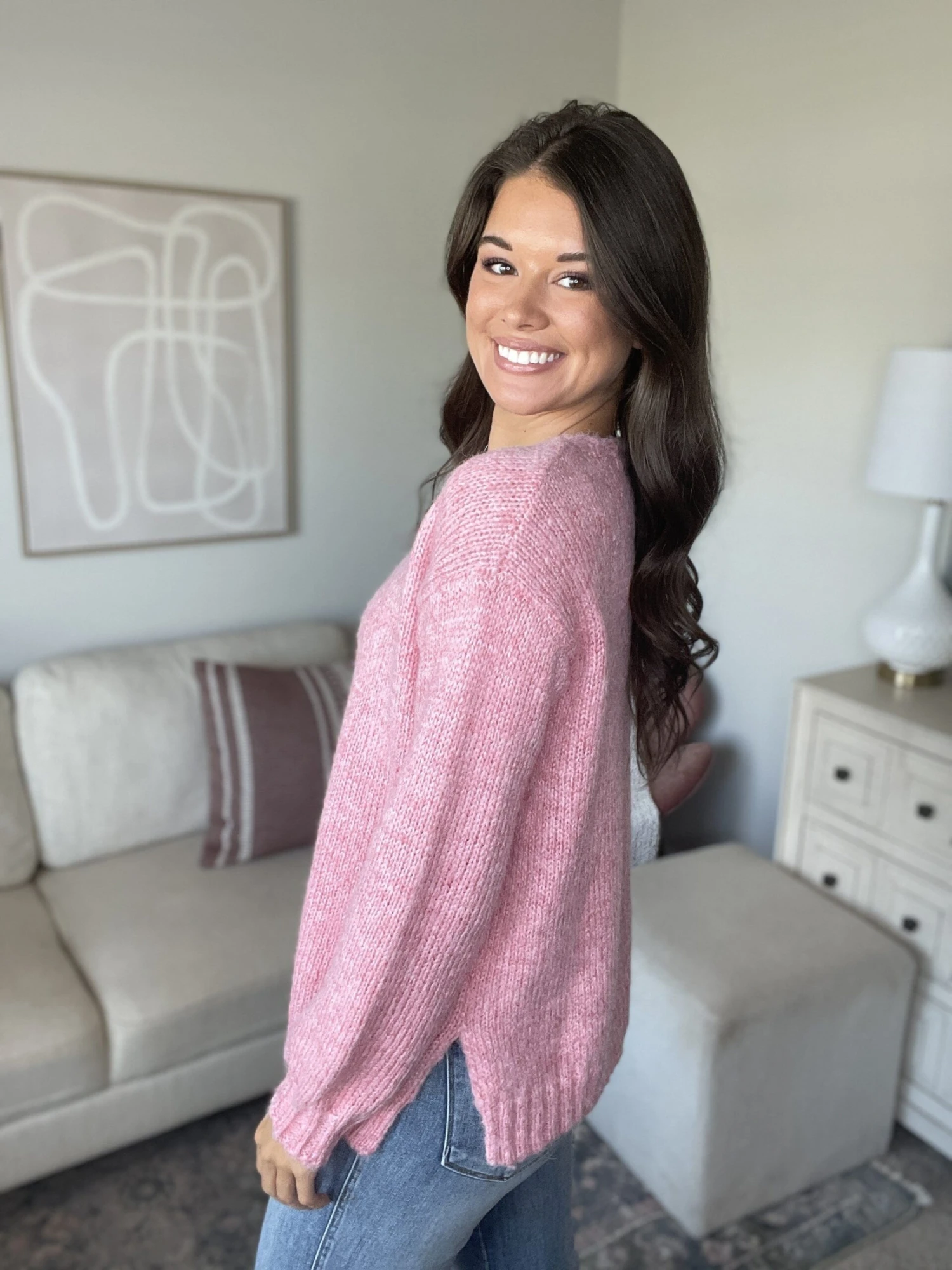 Melange Knitted Round Neck Sweater | S - L 3 Melange Knitted Round Neck Sweater | S - L - Image 3