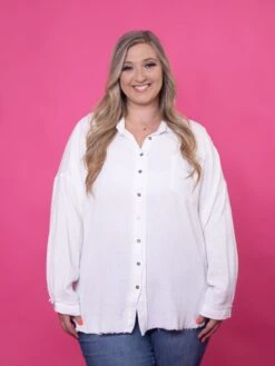 Zenana Gauze Perfect-To Layer Shirt | S - 3X -Discount Divas Shop oNbNpslCpE8bdSb9HRrnGWWJ3M3NcyCGGXPB089B
