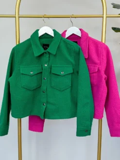 Snap Closure Button Up Jacket | S-L