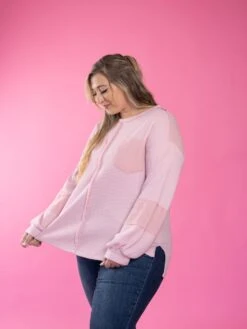 Crinkle Patchwork Long SleeveWaffle Knit Top| S - XL -Discount Divas Shop pw37j2xjSpB3q4akKo3fs6RWMbWqSbDvpNHIpZpd