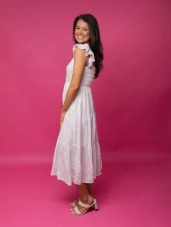 Tiered Eyelet Hem Midi Dress | S-L -Discount Divas Shop q4gpoGOYM1SZXslsBamWpXFFV2jpxF8Ni4Bybw9J