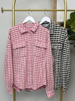 Check Knit Shacket | S - 3X