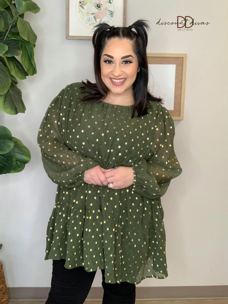 Garden Green Top *Final Sale* 2 Garden Green Top *Final Sale* - Image 2