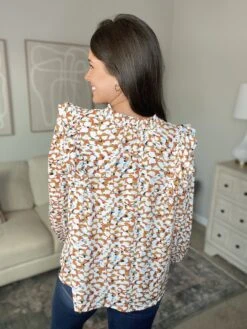 Multicolor Abstract Print Bubble Sleeves Blouse | S - XL -Discount Divas Shop tvwgw68SyOI3pDETpE38qRxoLkwUIr5i8w3DW17p