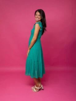 Smocked Tiered Midi Dress | S-3X -Discount Divas Shop y7CIEWvfIKZk5RscEQLixRsqgeMBEIhEptdk85BL