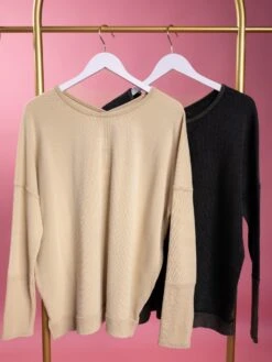 Long Sleeve Mineral Washed Thermal Top | S-3X