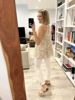 Print Halter Sleeveless Top *Final Sale*