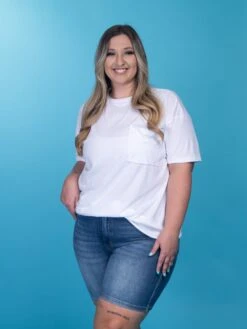 Judy Blue High Waist Tummy Control Double Button Bermuda Shorts | S - 3XL